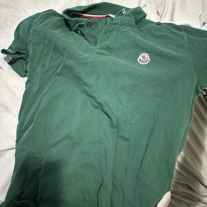 Moncler Forest Green Polo Shirt